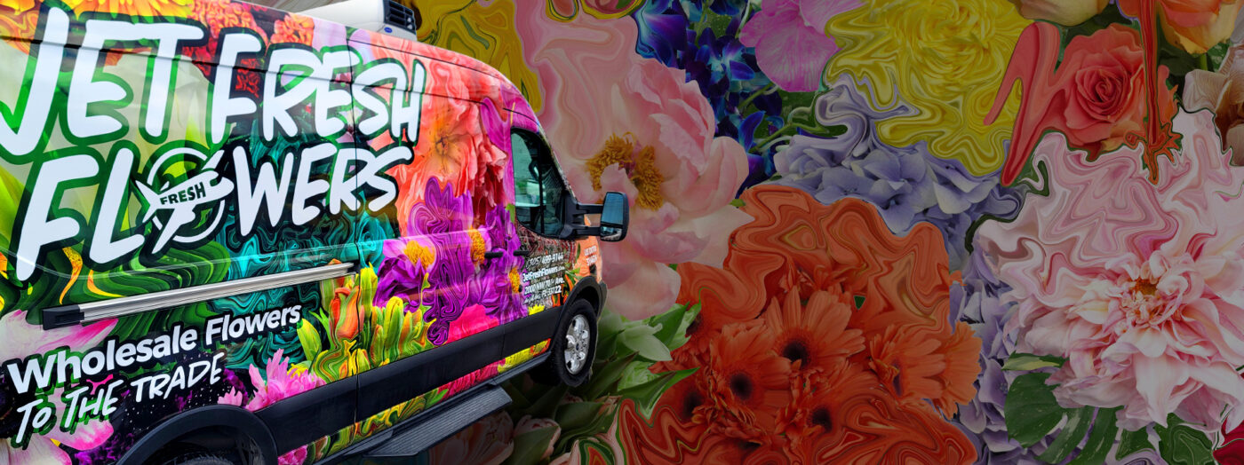 Jet Fresh Flowers Fresh Delivery Van