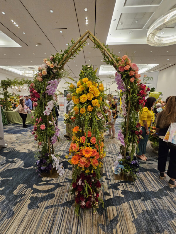 Gothic Arches with Jet Fresh Flowers
